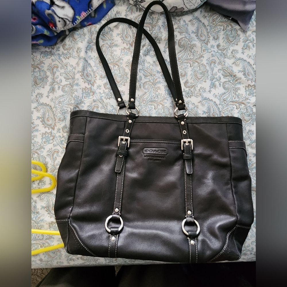 Black coach purse